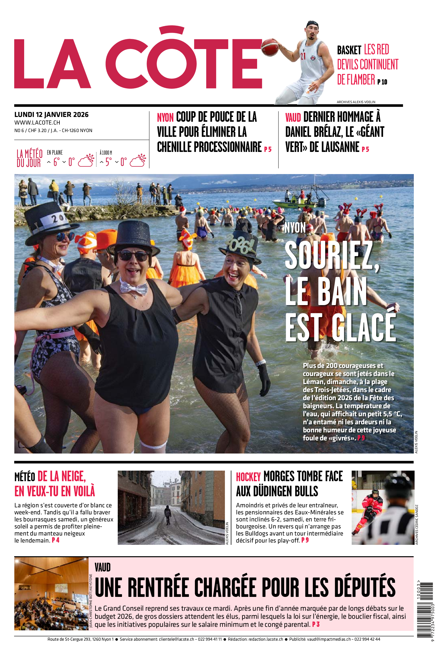  Lundi 12 janvier 2026