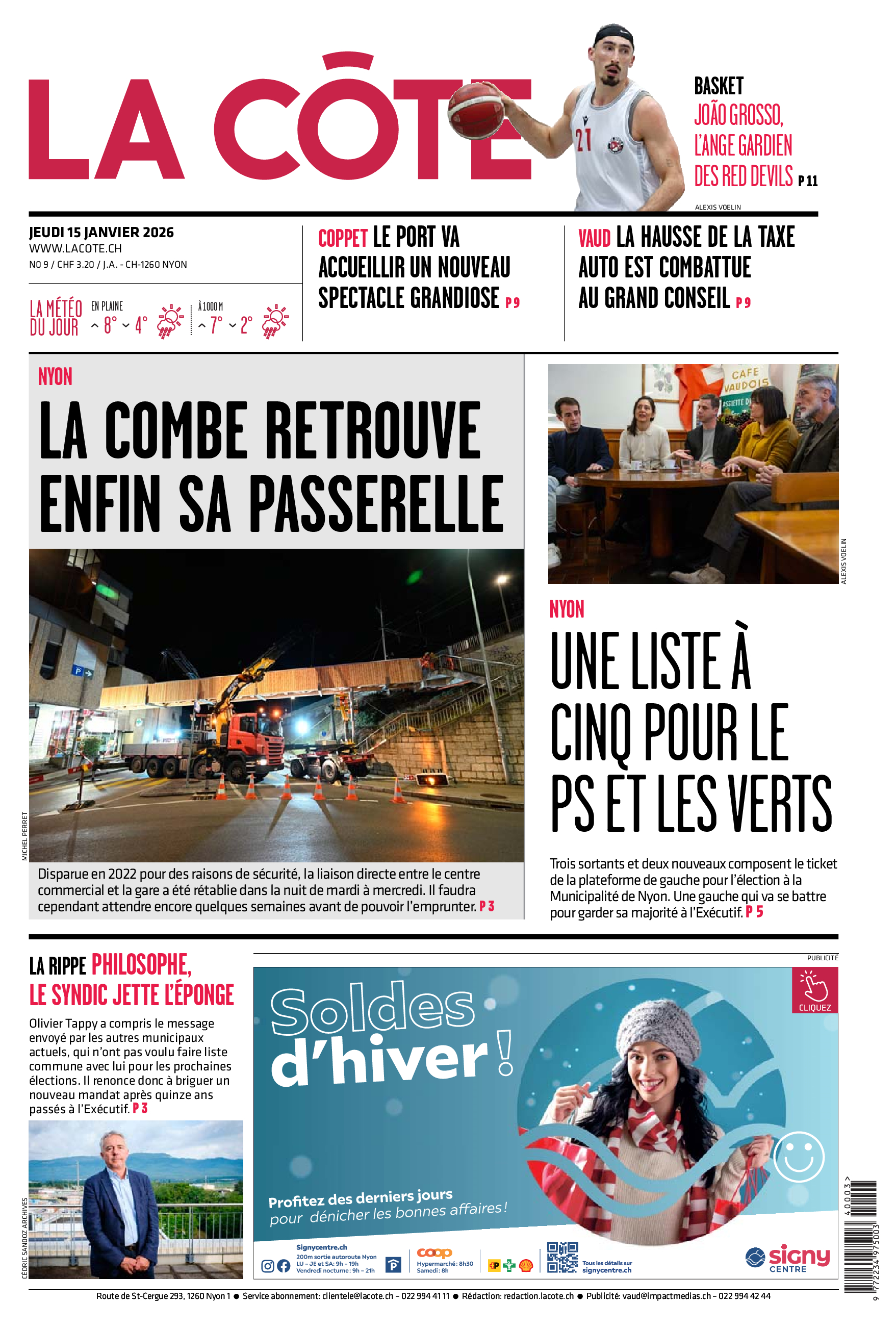  Jeudi 15 janvier 2026