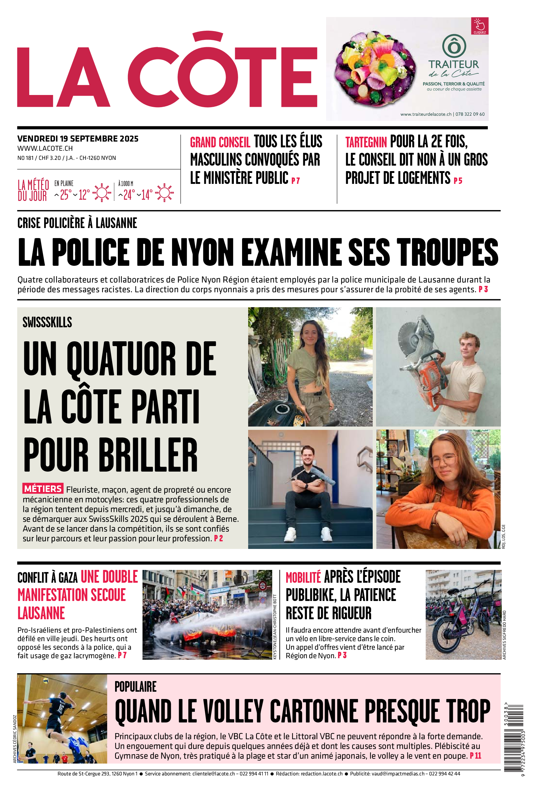 Vendredi 19 septembre 2025
