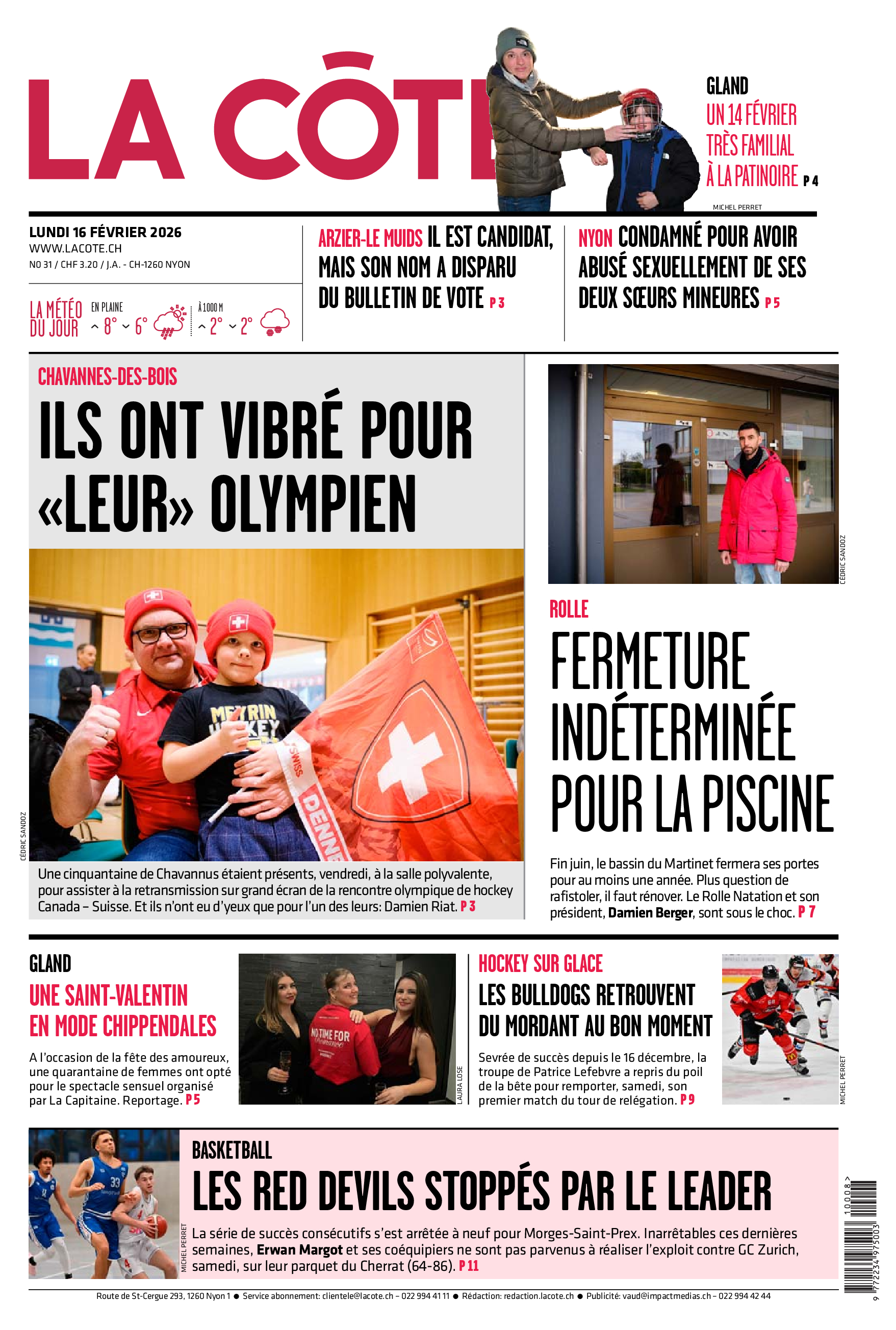  Lundi 16 février 2026