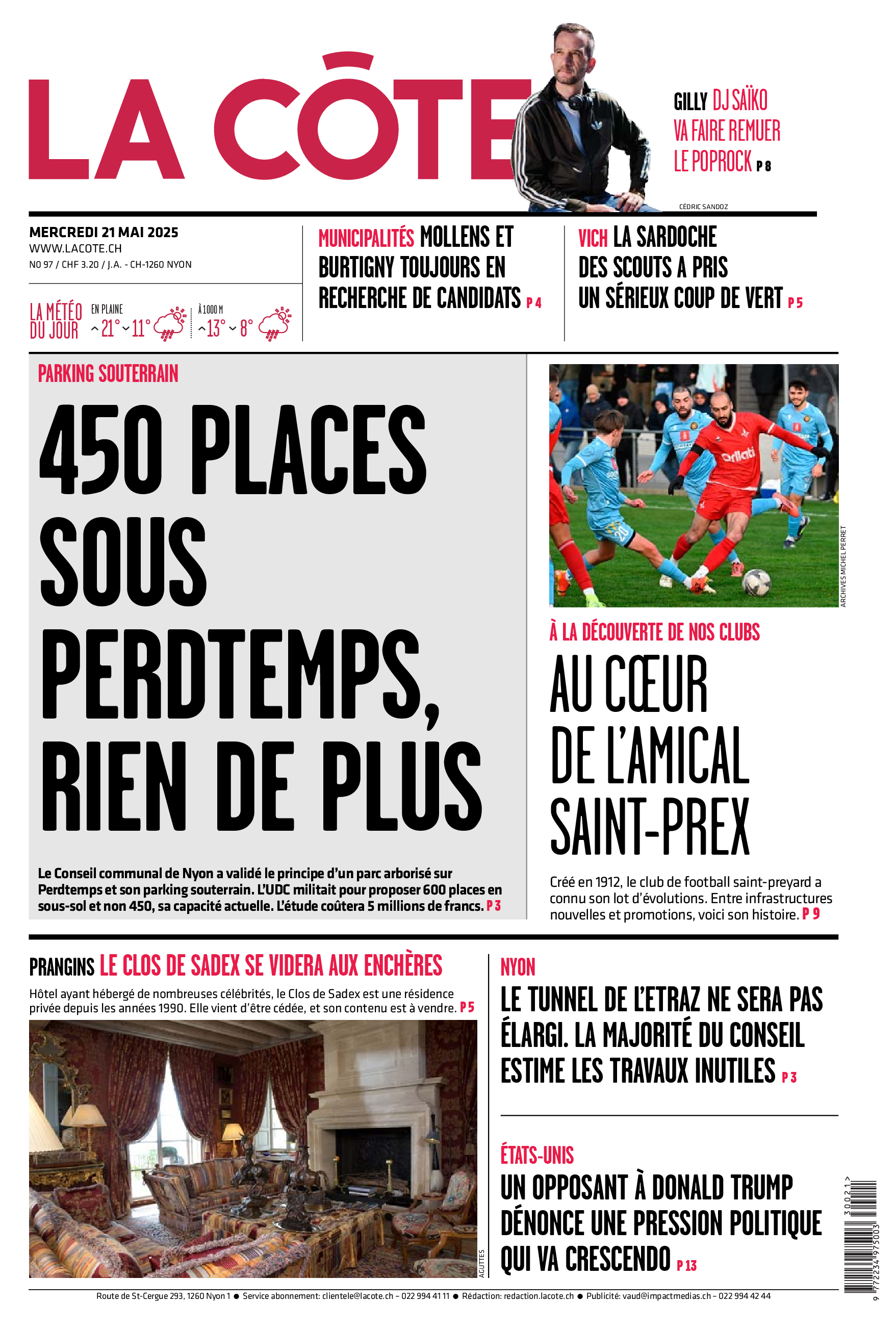 Mercredi 21 mai 2025