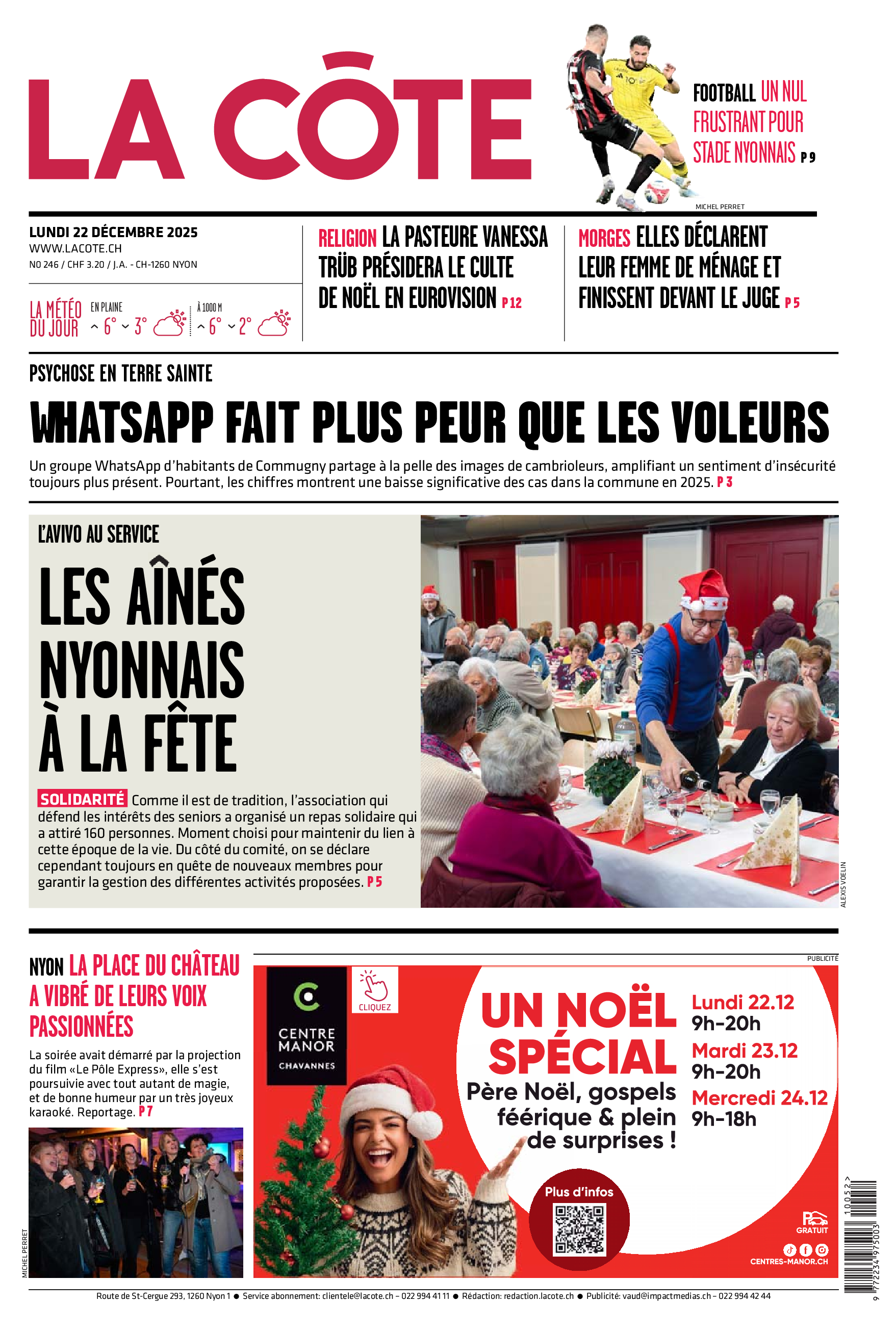  Lundi 22 décembre 2025