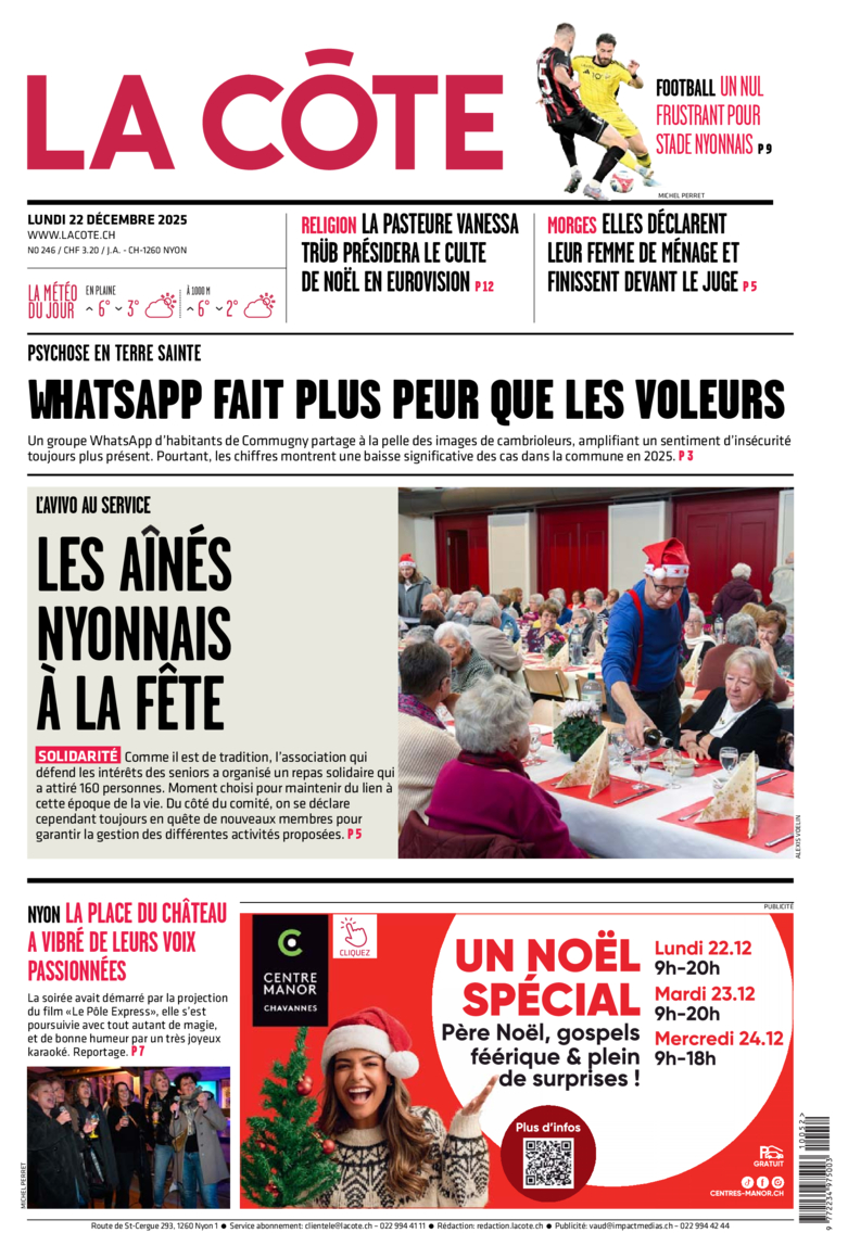 Lundi 22 décembre 2025