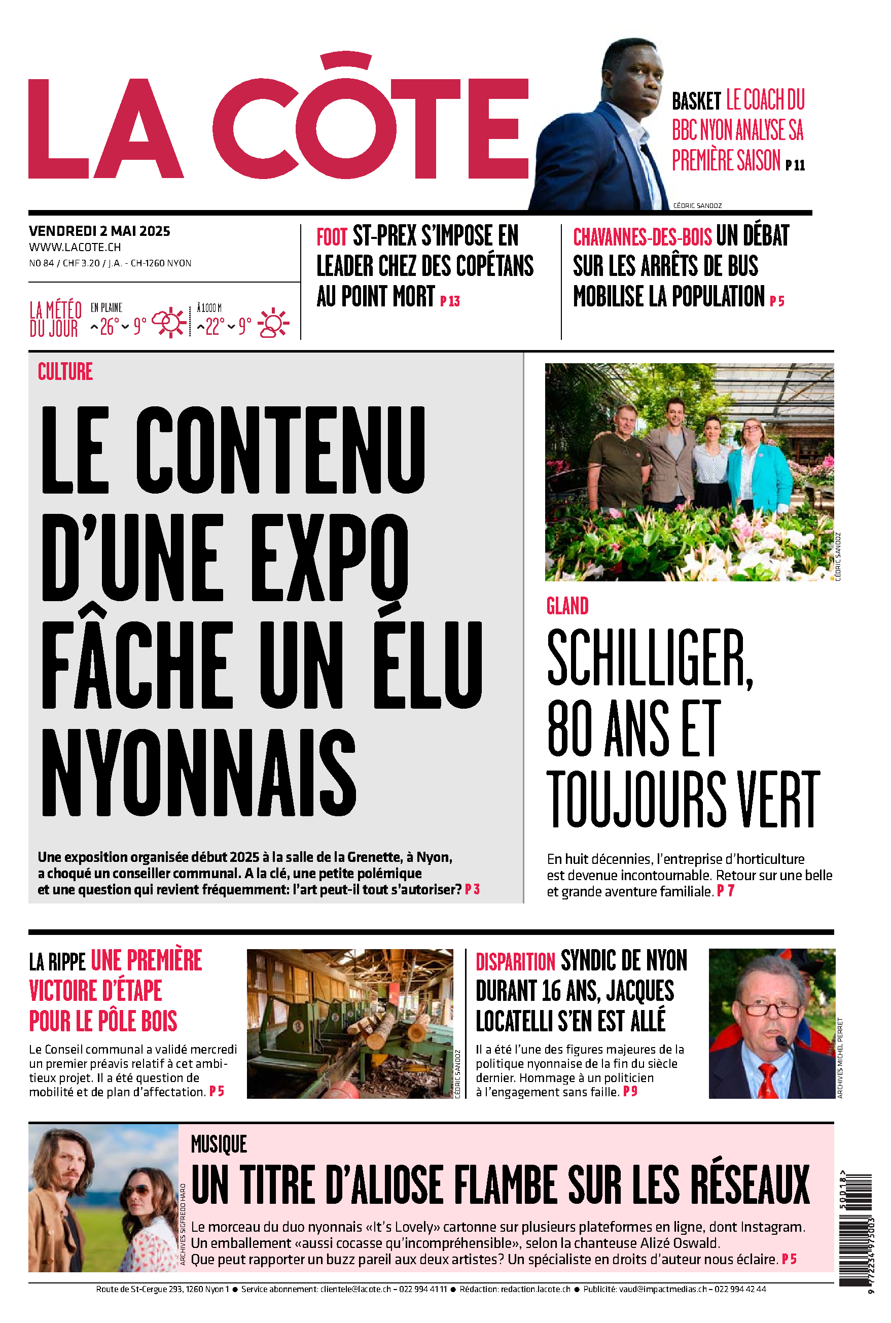 Vendredi 2 mai 2025