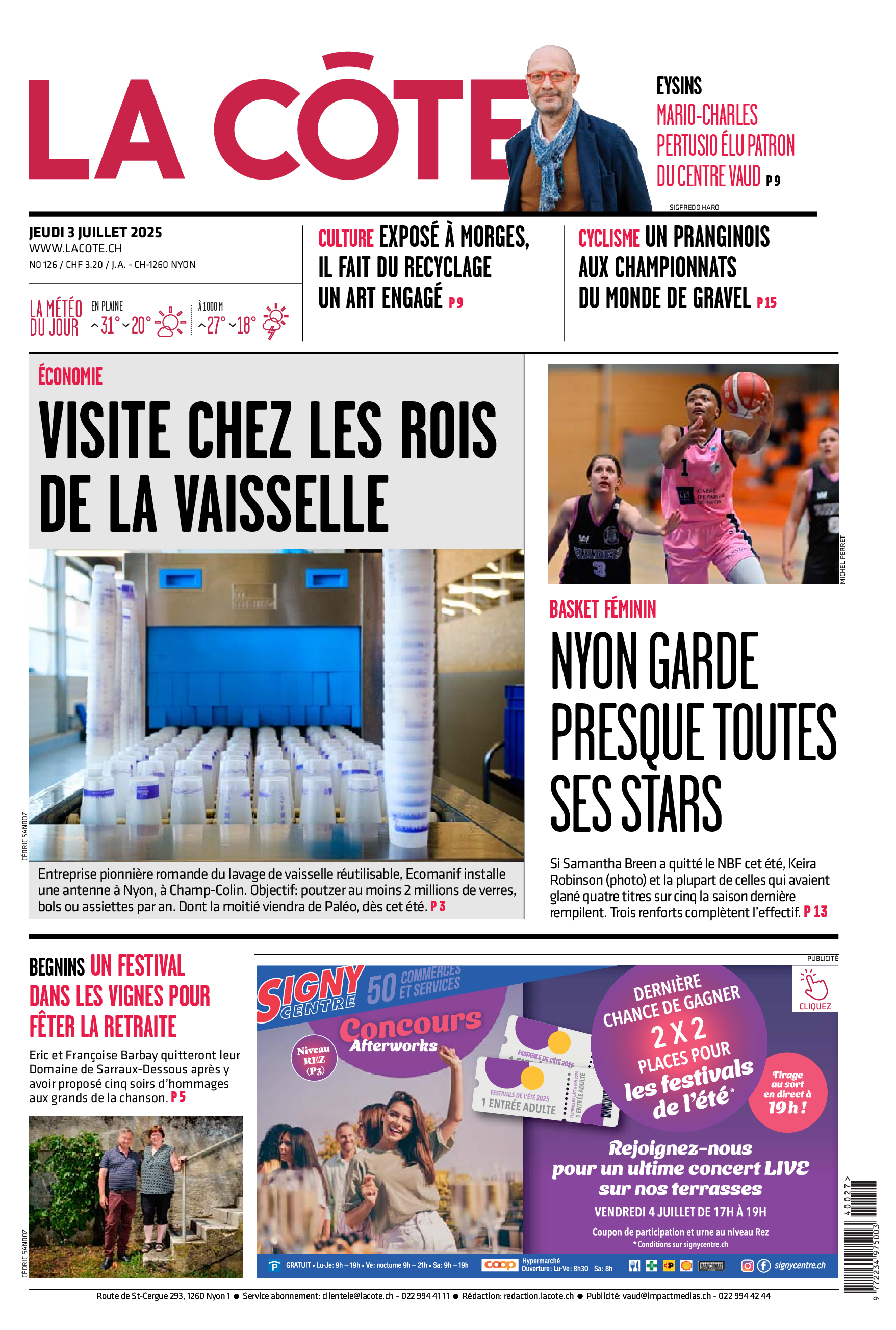 Jeudi 3 juillet 2025