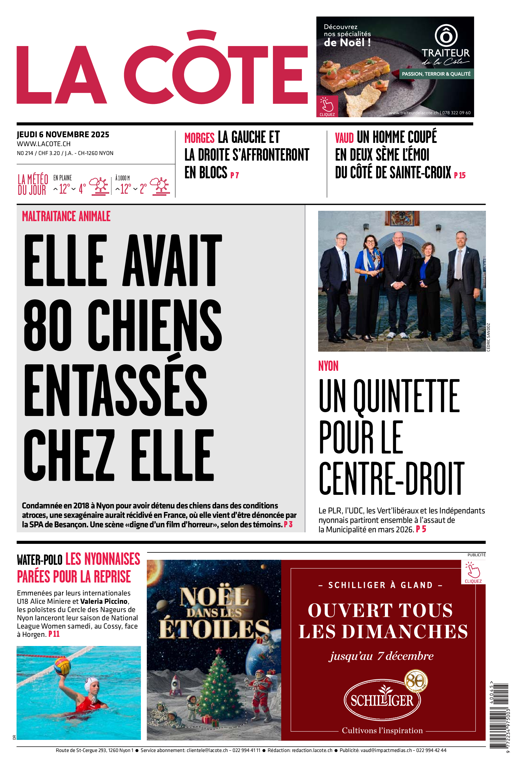  Jeudi 6 novembre 2025