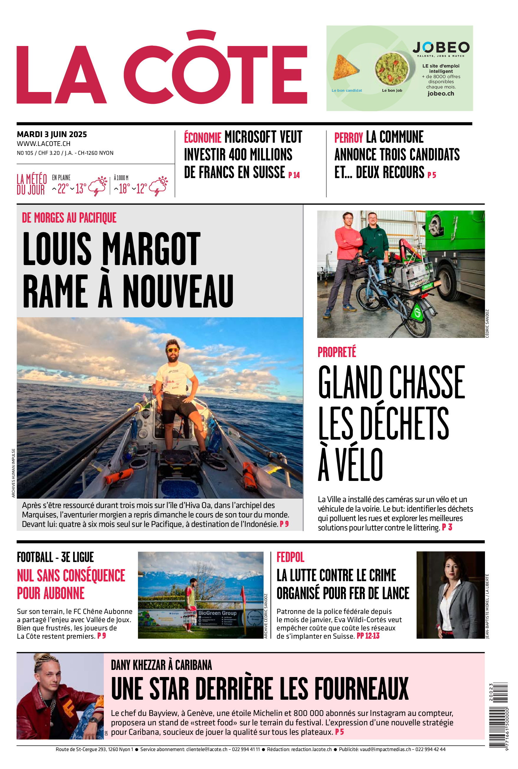 Mardi 3 juin 2025 Mardi 3 juin 2025