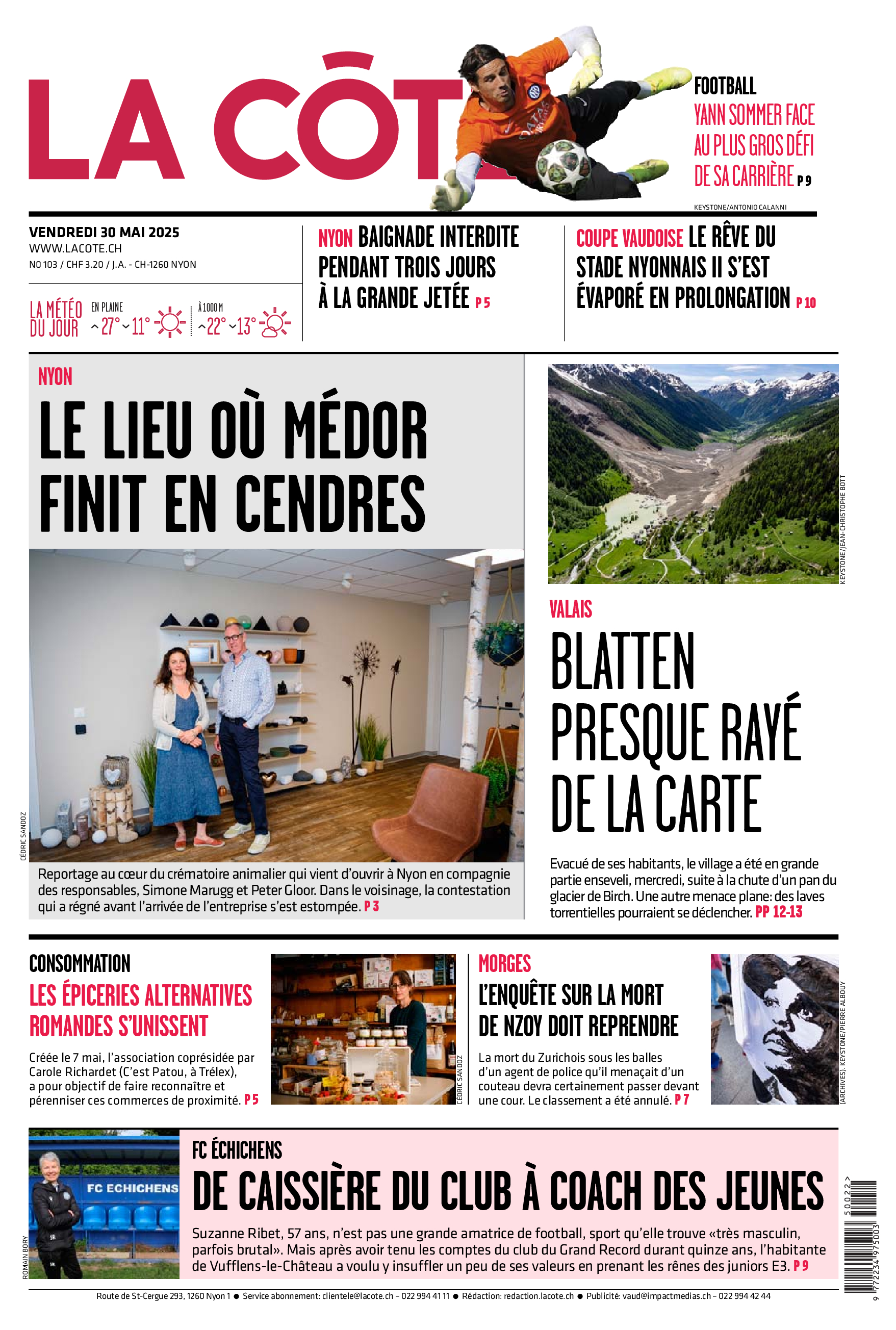 Vendredi 30 mai 2025 Vendredi 30 mai 2025