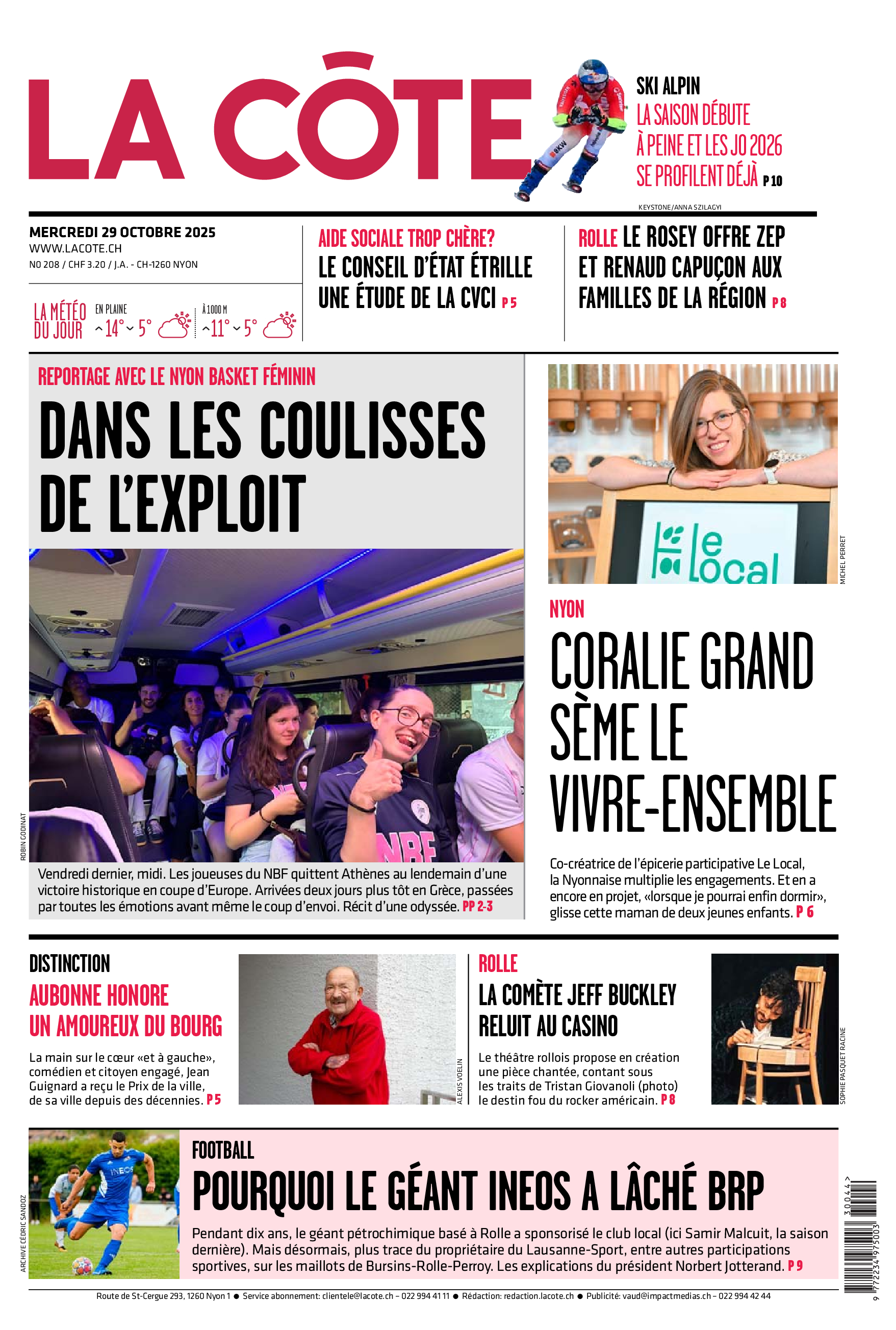 Mercredi 29 octobre 2025