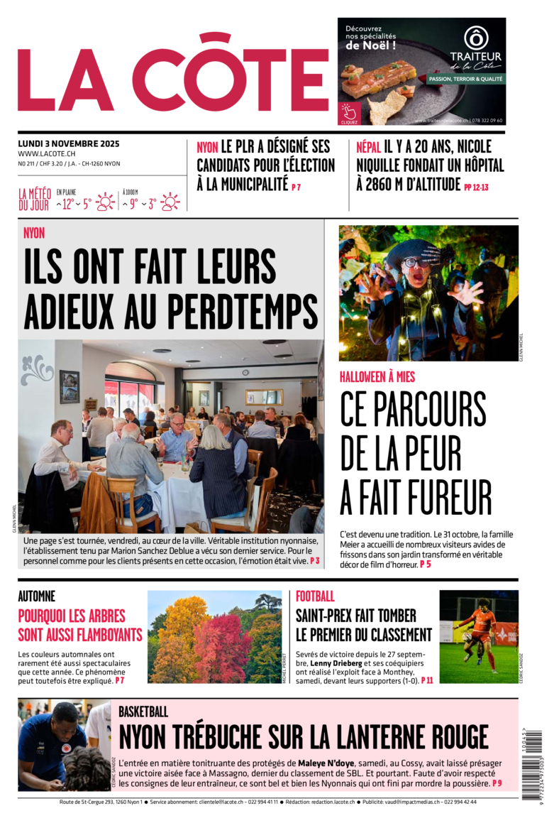 Lundi 3 novembre 2025