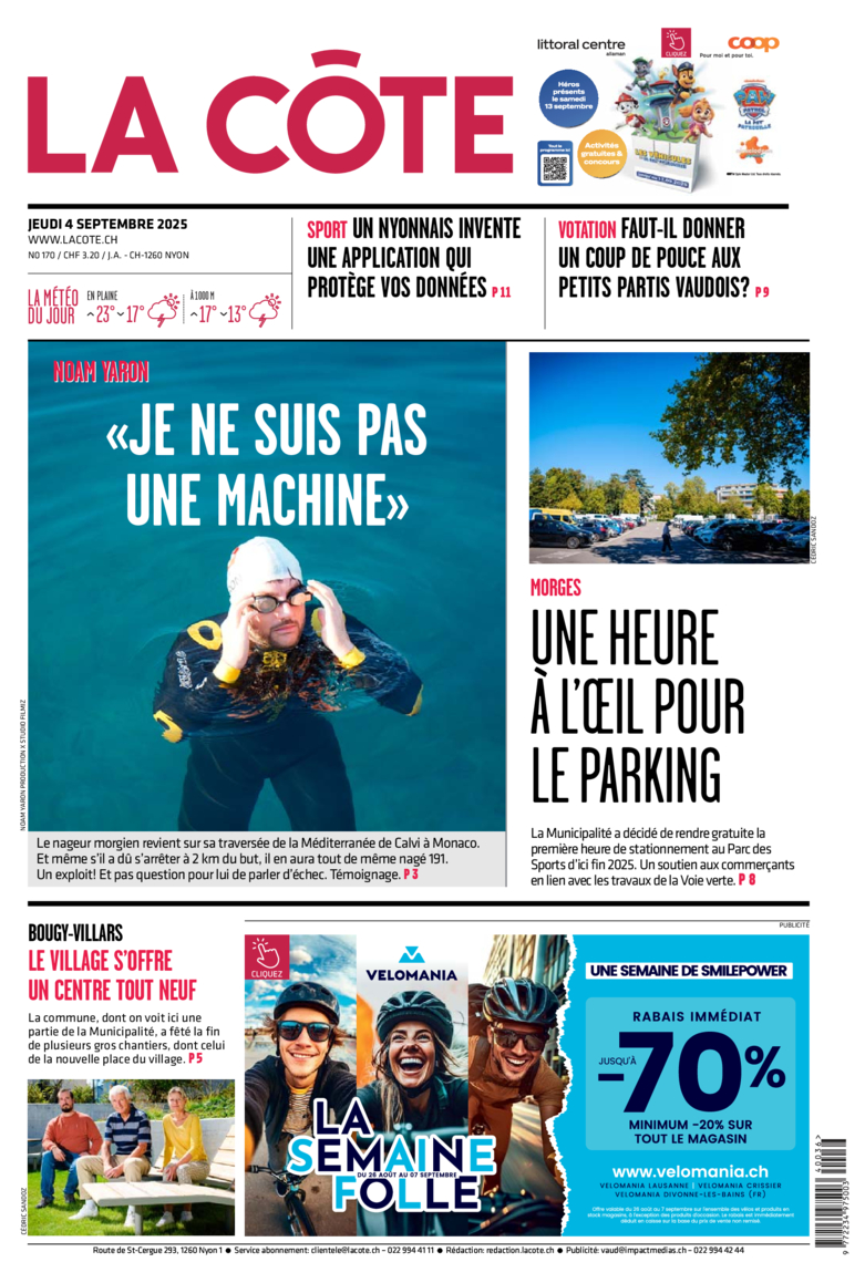 Jeudi 4 septembre 2025