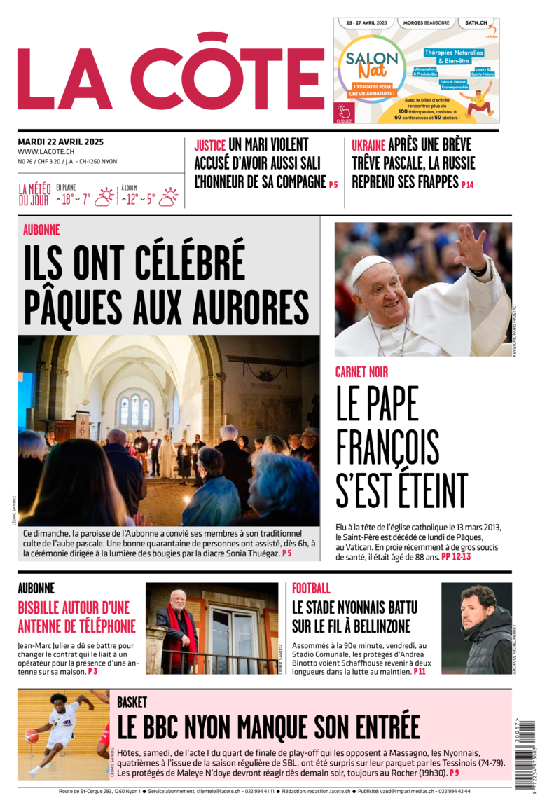 Mardi 22 avril 2025 Mardi 22 avril 2025