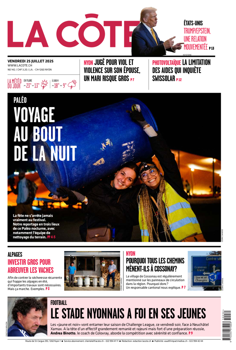 Vendredi 25 juillet 2025 Vendredi 25 juillet 2025