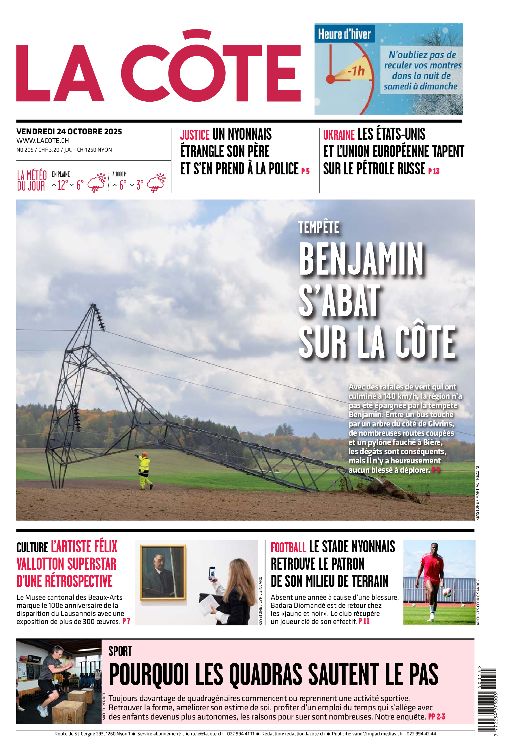 Vendredi 24 octobre 2025
