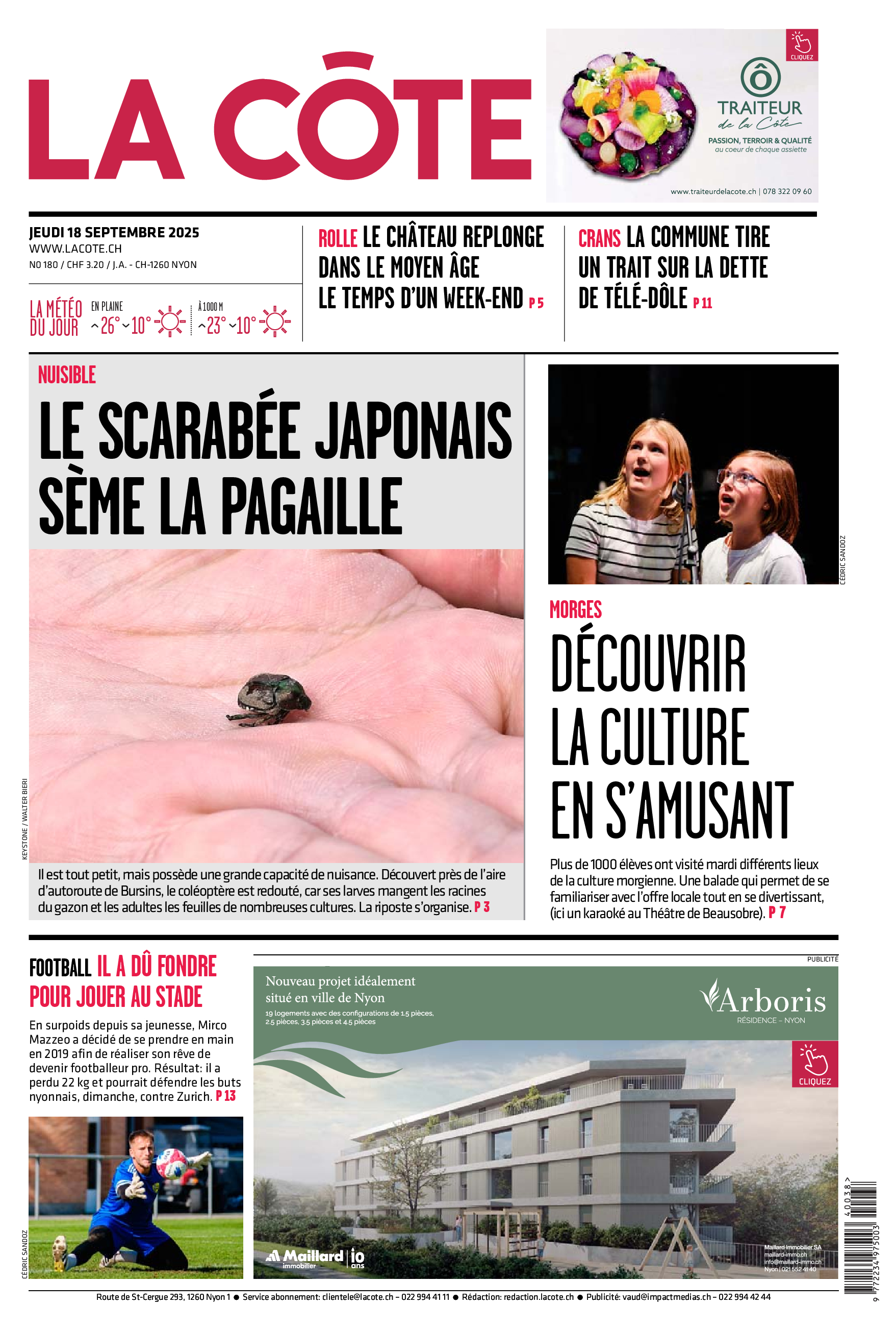  Jeudi 18 septembre 2025