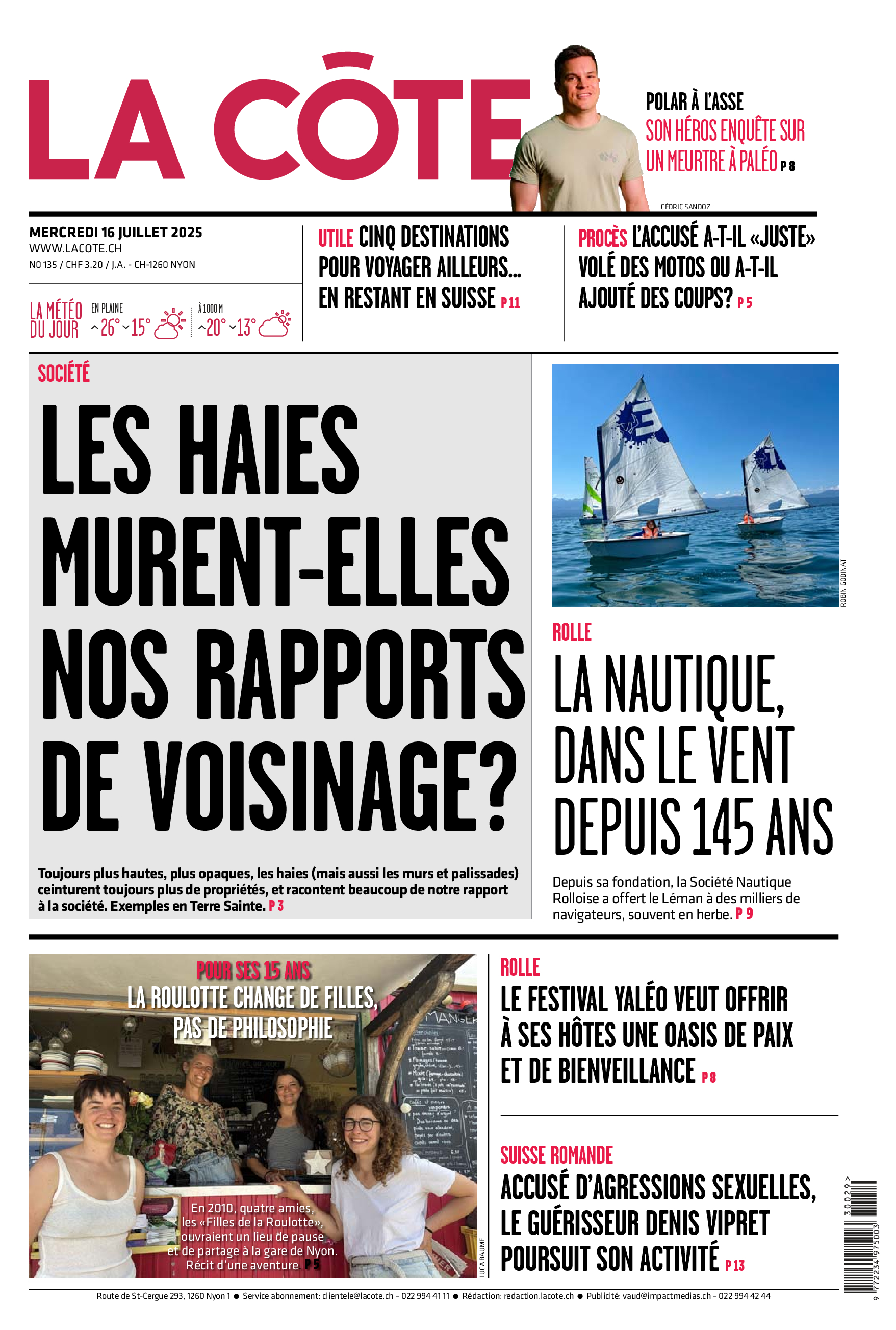 Mercredi 16 juillet 2025
