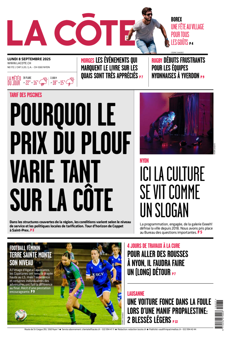 Lundi 8 septembre 2025
