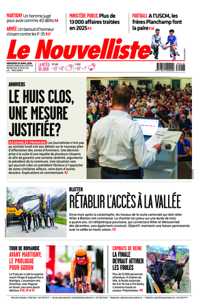 Mercredi 29 avril 2026